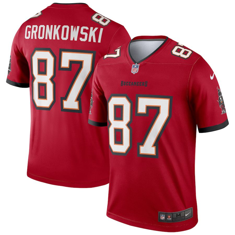 Men Tampa Bay Buccaneers #87 Rob Gronkowski Nike Red Legend NFL Jersey